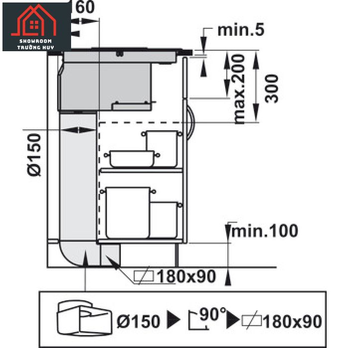 Bếp Từ Kết Hợp Máy Hút Mùi Hafele 536.61.655