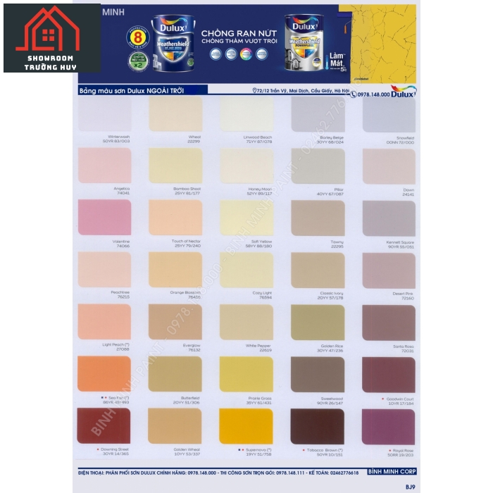 Bảng màu sơn DULUX